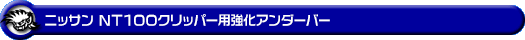 ニッサン NT100クリッパー（EBD-DR16T｜2WD・4WD）用強化アンダーバー