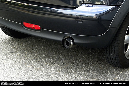 BMW MINI【R56 3Door Cooper・One｜R55 Clubman Cooper】（ABA-MF16・ABA-ME14・ABA-MF16｜N12B14A｜ターボ車｜6MT・6AT｜右1本出し仕様）用ブリリアント マフラーカッター