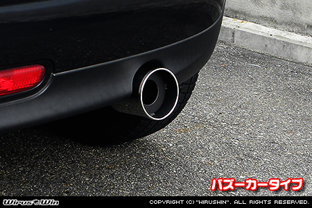 BMW MINI【R56 3Door Cooper・One｜R55 Clubman Cooper】（ABA-MF16・ABA-ME14・ABA-MF16｜N12B14A｜ターボ車｜6MT・6AT｜右1本出し仕様）用コンパクト マフラーカッター バズーカータイプ