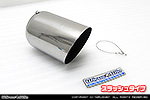 BMW MINI【R56 3Door Cooper・One｜R55 Clubman Cooper】（ABA-MF16・ABA-ME14・ABA-MF16｜N12B14A｜ターボ車｜6MT・6AT｜右1本出し仕様）用 コンパクト マフラーカッター スラッシュタイプ
