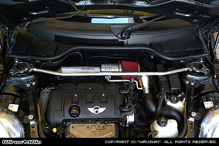 BMW MINI【R56 3Door Cooper・One｜R55 Clubman Cooper】（ABA-MF16・ABA-ME14・ABA-MF16｜N12B14A｜ターボ車｜6MT・6AT）用フロントタワーバー
