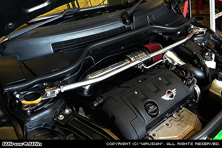 BMW MINI【R56 3Door Cooper・One｜R55 Clubman Cooper】（ABA-MF16・ABA-ME14・ABA-MF16｜N12B14A｜ターボ車｜6MT・6AT）用フロントタワーバー