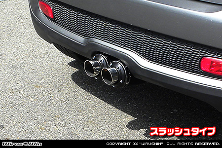 BMW MINI【R56 Cooper S・R57 Cooper S コンバーチブル・R58 Cooper S クーペ・R59 Cooper S ロードスター】（DBA-SV16・CBA-SY16S・DBA-SY16S・DBA-ZP16・DBA-SX16S｜N18B16A｜ターボ車｜6MT・6AT｜2WD｜センター2本出し仕様）用プライムマフラー スラッシュタイプ