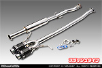BMW MINI【R56 Cooper S・R57 Cooper S コンバーチブル・R58 Cooper S クーペ・R59 Cooper S ロードスター】（DBA-SV16・CBA-SY16S・DBA-SY16S・DBA-ZP16・DBA-SX16S｜N18B16A｜ターボ車｜6MT・6AT｜2WD｜センター2本出し仕様）用 プライムマフラー スラッシュタイプ