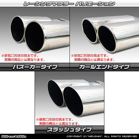 BMW MINI【R53 Cooper S】（GH-RE16｜W11B16A｜スーパーチャージャー車｜6MT・6AT｜2WD｜センター2本出し仕様）用レーシングマフラー ラインナップ