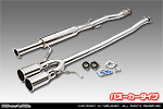 BMW MINI【R56 Cooper S・R57 Cooper S コンバーチブル・R58 Cooper S クーペ・R59 Cooper S ロードスター】（DBA-SV16・CBA-SY16S・DBA-SY16S・DBA-ZP16・DBA-SX16S｜N18B16A｜ターボ車｜6MT・6AT｜2WD｜センター2本出し仕様）用 レーシングマフラー バズーカータイプ
