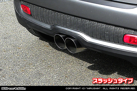 BMW MINI【R56,R57 Cooper S】（ABA-MF16S・ABA-MS16｜N14B16A｜ターボ車｜6MT・6AT｜2WD｜センター2本出し仕様）用レーシングマフラー スラッシュタイプ