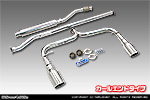 BMW MINI【R60 Crossover Cooper S】（DBA-ZC16｜N18B16A｜ターボ車｜6MT・6AT｜2WD｜左右2本出し仕様）用 レーシングマフラー カールエンドタイプ