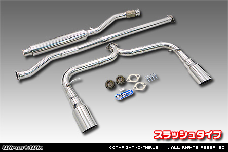 BMW MINI【R60 Crossover Cooper S】（DBA-ZC16｜N18B16A｜ターボ車｜6MT・6AT｜2WD｜左右2本出し仕様）用レーシングマフラー スラッシュタイプ