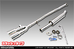 BMW MINI【F56 3Door CooperS】（CBA-XR20M・DBA-XM20｜B48A20A｜ターボ車｜6MT・6AT｜2WD｜センター2本出し仕様）用 レーシングマフラー スラッシュタイプ