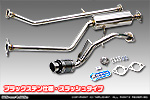 ミツビシ eKスペース（DBA-B11A｜NA（ノンターボ）車｜2WD）用 D−プライムマフラー ブラックステン仕様 スラッシュタイプ