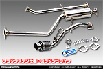 ミツビシ eKスペース（DBA-B11A｜ターボ車｜2WD）用 D−プライムマフラー ブラックステン仕様 スラッシュタイプ