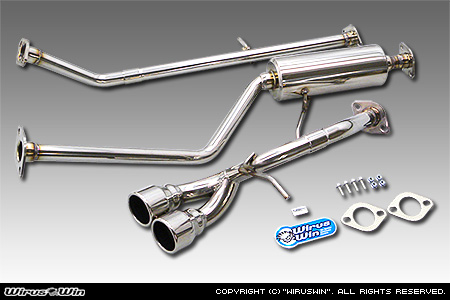 ミツビシ eKワゴン（DBA-B11W｜NA（ノンターボ）車｜2WD）用ツインマフラー