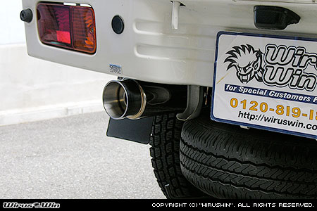 ダイハツ ハイゼット トラック（EBD-S201P・EBD-S211P・LE-S200P・LE-S210P・TE-S200P・TE-S210P｜2WD・4WD｜後期モデル）用コンパクトマフラー バズーカータイプ