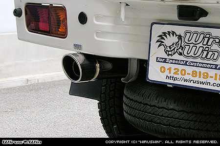 ダイハツ ハイゼット トラック（EBD-S201P・EBD-S211P・LE-S200P・LE-S210P・TE-S200P・TE-S210P｜2WD・4WD｜後期モデル）用コンパクトマフラー ポッパータイプ