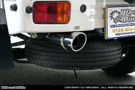 ダイハツ ハイゼット トラック（EBD-S201P・EBD-S211P・LE-S200P・LE-S210P・TE-S200P・TE-S210P｜2WD・4WD｜後期モデル）用コンパクトマフラー ポッパータイプ