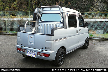 ダイハツ ハイゼット デッキバン（LE-S320W・LE-S330W・EBD-S321W・EBD-S331W・3BD-S321W・3BD-S331W｜NA（ノンターボ）車｜2WD・4WD）用45Φステンレスロールバー