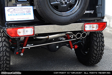 【JB64】ジムニー用パイプバンパー装着車・バンパーレス車専用 ツインマフラー