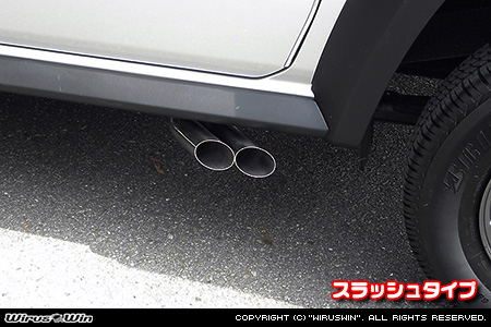 【JB74】ジムニーシエラ用サイドマフラー スラッシュタイプ