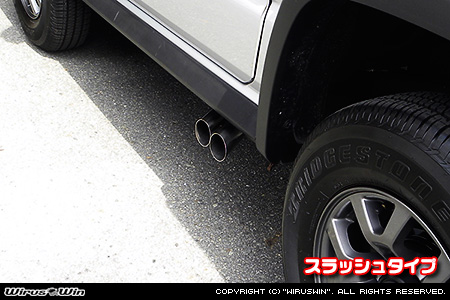 【JB74】ジムニーシエラ用サイドマフラー スラッシュタイプ
