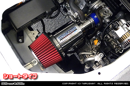 ミツビシ ミニキャブ バン（HBD-DS17V｜NA（ノンターボ）車｜AT車・MT車｜2WD・4WD）用大型チャンバー型パワーエアクリーナーKit