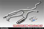 ダイハツ ミラ イース（DBA-LA300S｜ターボ車・NA（ノンターボ）車｜2WD）用 D−プライムマフラー ブラックステン仕様 スラッシュタイプ