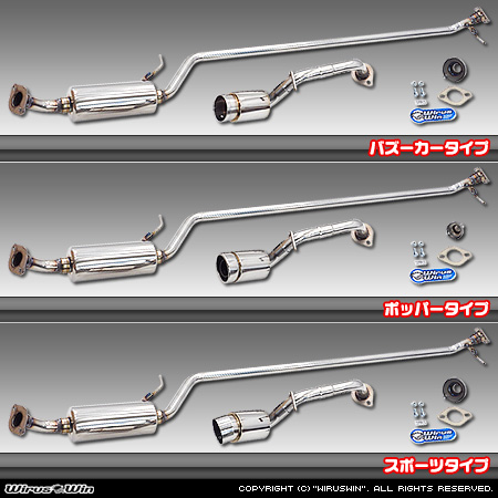 ダイハツ ムーヴ（5BA-LA860S｜NA（ノンターボ）車｜4WD）用コンパクトマフラー ラインナップ