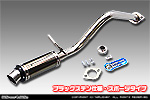 ダイハツ ムーヴ（DBA-L175S・CBA-L175S｜カスタムターボ車・ターボ車・NA（ノンターボ）車｜2WD）用 D−プライムマフラー ブラックステン仕様 スポーツタイプ