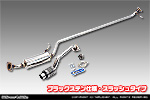 ダイハツ ムーヴ（5BA-LA860S｜ターボ車｜4WD）用 D−プライムマフラー ブラックステン仕様 スラッシュタイプ