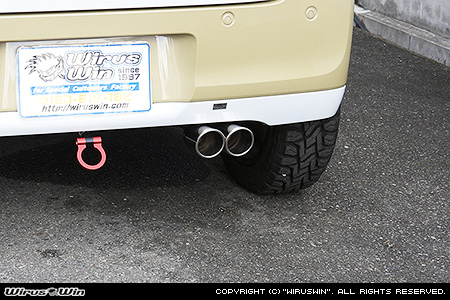 ダイハツ ムーヴ キャンバス（5BA-LA860S｜ターボ車｜4WD）用ツインマフラー