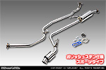 ホンダ N-BOX・N-BOX CUSTOM（6BA-JF6｜ターボ車｜4WD）用 D−プライムマフラー ポリッシュステン仕様 スポーツタイプ