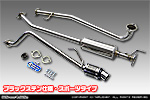 ホンダ N-ONE（DBA-JG1｜ターボ車｜2WD）用 D−プライムマフラー ブラックステン仕様 スポーツタイプ