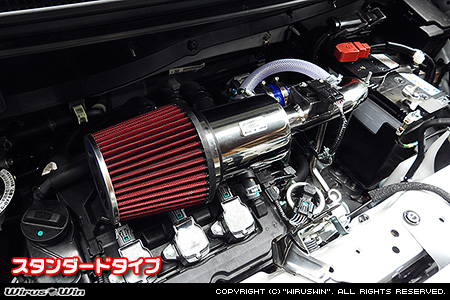 ホンダ N-VAN（HBD-JJ1・HBD-JJ2・5BD-JJ1・5BD-JJ2｜NA（ノンターボ）車｜AT車｜2WD・4WD）用大型チャンバー型パワーエアクリーナーKit