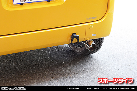 ホンダ N-VAN（HBD-JJ1・5BD-JJ1｜NA（ノンターボ）車｜2WD）用コンパクトマフラー スポーツタイプ