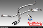 ホンダ N-VAN（HBD-JJ1・5BD-JJ1｜ターボ車｜2WD）用 D−プライムマフラー ブラックステン仕様 スラッシュタイプ