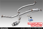 ホンダ N-VAN（HBD-JJ1・5BD-JJ1｜ターボ車｜2WD）用 D−プライムマフラー ブラックステン仕様 スポーツタイプ