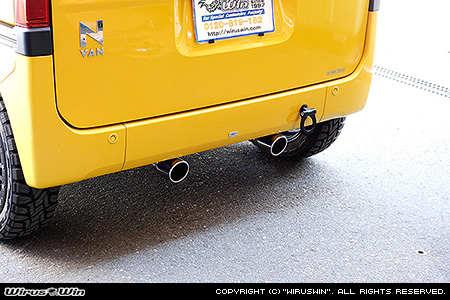 ホンダ N-VAN（HBD-JJ1・5BD-JJ1｜ターボ車｜2WD）用デュアルツインマフラー