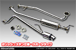 ホンダ N-WGN・N-WGN カスタム（DBA-JH1｜ターボ車｜2WD）用 D−プライムマフラー ポリッシュステン仕様 スポーツタイプ