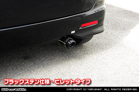 スズキ パレット・パレットSW（DBA-MK21S・CBA-MK21S｜ターボ車｜2WD・4WD）用D−プライムマフラー ブラックステン仕様 ビレットタイプ