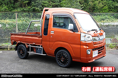 スバル サンバー トラック（グランドキャブ｜3BD-S500J・3BD-S510J｜2WD・4WD｜3BD-500系 前期モデル）用サイドバー【右側（運動席側）】
