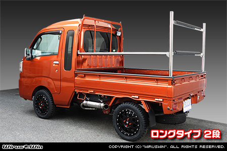 スバル サンバー トラック（グランドキャブ｜3BD-S500J・3BD-S510J｜2WD・4WD｜3BD-500系 後期モデル）用 現場向け鳥居 ロングタイプ 2段