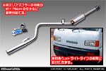 マツダ スクラム トラック（V-DK51T｜4WD｜ヘッドライト形状：角目タイプ）用 レーシングマフラー