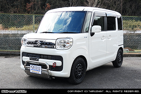 スズキ スペーシア・スペーシア ギア(4AA-MK53S・5AA-MK53S・DAA-MK53S|ハイブリッドターボ車・ハイブリッドNA(ノンターボ)車|2WD・4WD)用グリルバンパー
