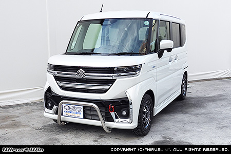スズキ スペーシア カスタム(4AA-MK54S・5AA-MK94S|ハイブリッドターボ車・ハイブリッドNA(ノンターボ)車|2WD・4WD)用パイプバンパー