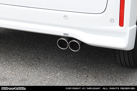 スズキ スペーシア・スペーシア カスタム・スペーシア ギア（4AA-MK54S・5AA-MK94S｜ハイブリッドターボ車・ハイブリッドNA（ノンターボ）車｜2WD）用ツインマフラー