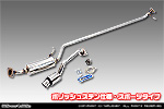 ダイハツ タント・タントカスタム・タント ファンクロス（5BA-LA660S｜ターボ車｜4WD）用 D−プライムマフラー ポリッシュステン仕様 スポーツタイプ