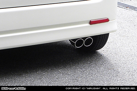 ダイハツ タント（CBA-L350S・ABA-L350S・UA-L350S・TA-L350S｜カスタムターボ車・ターボ車・NA（ノンターボ）車｜2WD）用ツインマフラー