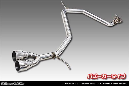 トヨタ ヴェルファイア（30系｜前期｜DBA-GGH30W・DBA-GGH35W｜2GR-FE・2GR-FKS（3,500cc）｜2WD・4WD）用ツインマフラー バズーカータイプ