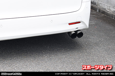 トヨタ ヴェルファイア（30系｜前期｜DBA-GGH30W・DBA-GGH35W｜2GR-FE・2GR-FKS（3,500cc）｜2WD・4WD）用ツインマフラー スポーツタイプ