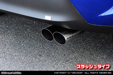 トヨタ ヤリスクロス（6AA-MXPJ10・5BA-MXPB10｜ハイブリッド車・ガソリン車｜2WD）用コンパクトマフラー スラッシュタイプ
